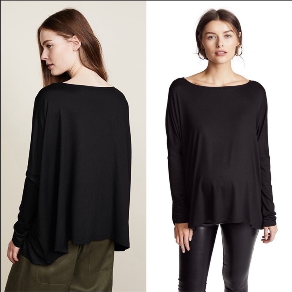 Brandy Melville Charcoal Oversized Long Sleeved Top, O/S